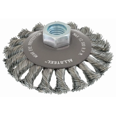 WALTER SURFACE TECHNOLOGIES - 13W441 - 4" x 5/8"-11 Wire Saucer Brush pa1