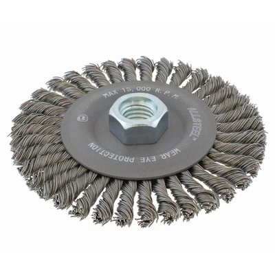 WALTER SURFACE TECHNOLOGIES - 13W661 - 6" x 5/8"-11 Wire Wheel Brush pa1