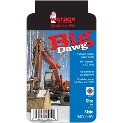 WATSON GLOVES - 94006HWXXL - Big Dawg Gloves pa1