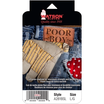 WATSON GLOVES - A281BSLX - Poor Boy Gloves pa1