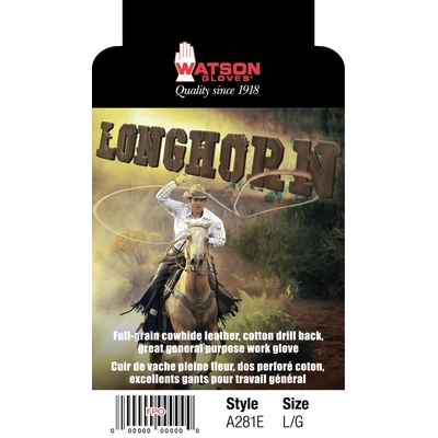 WATSON GLOVES - A281EL - Longhorn Gloves (Pack of 6) pa1