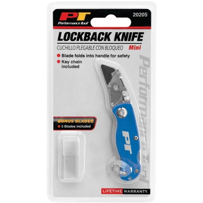 PERFORMANCE TOOL - 20205 - Mini Lock Back Utility Knife (Pack of 25) pa2
