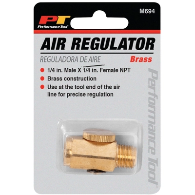 PERFORMANCE TOOL - M694 - Brass Air Regulator pa2