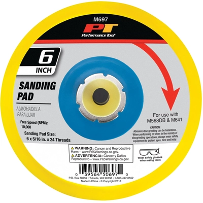 PERFORMANCE TOOL - M697 - Replacement Sanding Pad pa2