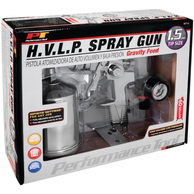 PERFORMANCE TOOL - M710 - HVLP Gravity Feed Spray Gun pa2