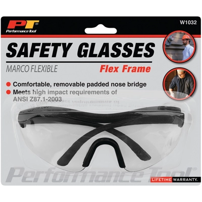 PERFORMANCE TOOL - W1032 - Flex Frame Safety Glasses pa2