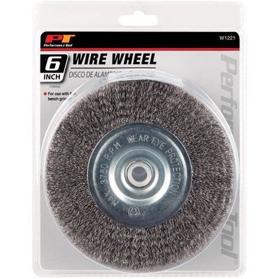 PERFORMANCE TOOL - W1221 - Wire Wheel for Bench Grinder pa2