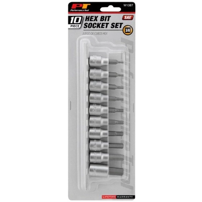 PERFORMANCE TOOL - W1387 - Dr. SAE Hex Bit Socket Set pa2