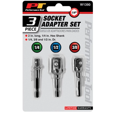 PERFORMANCE TOOL - W1390 - Power Drill Socket Adapter Set pa2