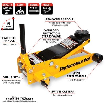 PERFORMANCE TOOL - W1627 - Floor Jack pa4