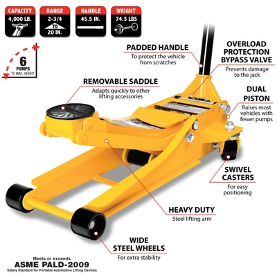 PERFORMANCE TOOL - W1642 - Floor Jack pa4