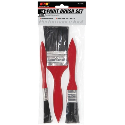 PERFORMANCE TOOL - W232C - 3 pc. Paint Brush Set pa2
