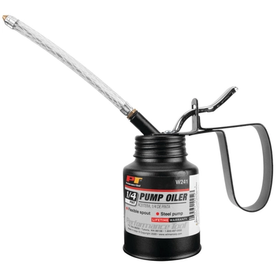 PERFORMANCE TOOL - W241 - 1/4 Pint Pump Oiler With Flex Spout pa2
