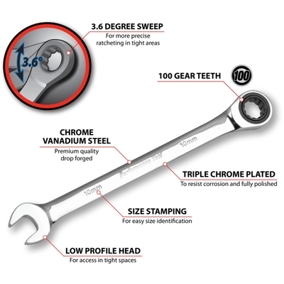 PERFORMANCE TOOL - W30350 - Ratcheting Wrench pa2