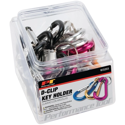 PERFORMANCE TOOL - W3203 - Multi-Color Carabiner Key Chain pa2