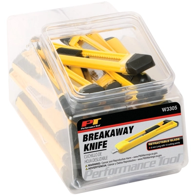 PERFORMANCE TOOL - W3305 - Snap Blade Knife (Pack of 35) pa2