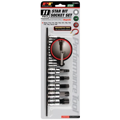 PERFORMANCE TOOL - W38801 - Magnetic Star Bit Socket Set pa2