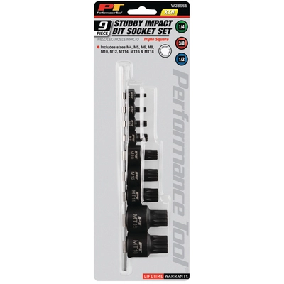 PERFORMANCE TOOL - W38965 - Impact Triple Square Bit Sockets pa2