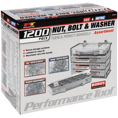 PERFORMANCE TOOL - W5226 - Nut & Bolt Assortment pa3