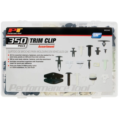 PERFORMANCE TOOL - W5240 - GM Trim Clip Assortment pa2