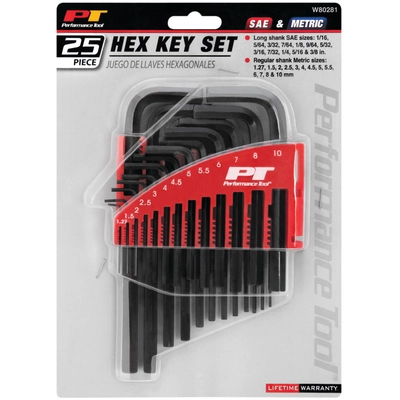 PERFORMANCE TOOL - W80281 - Hex Key Set pa2
