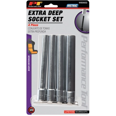 PERFORMANCE TOOL - W80602 - Extra Deep Socket Set pa2