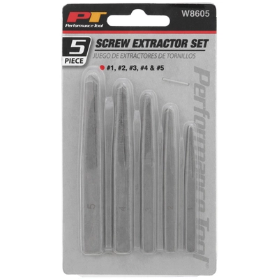 PERFORMANCE TOOL - W8605 - Screw Extractor Set pa2