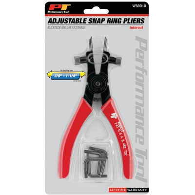 PERFORMANCE TOOL - W88010 - Adjustable Internal Snap Ring Pliers pa2