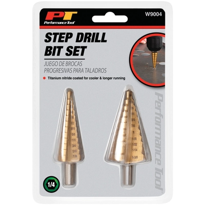 PERFORMANCE TOOL - W9004 - Step Drill Set pa2