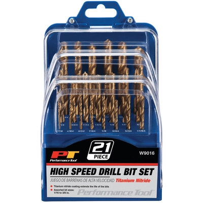 PERFORMANCE TOOL - W9016 - Drill Bit Set pa2