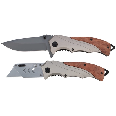 PERFORMANCE TOOL - W9371 - Hardwood Handle Knife Set pa1