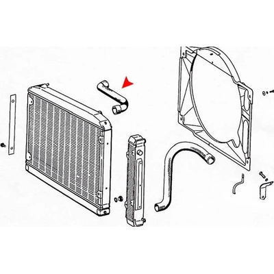 Upper Radiator Or Coolant Hose by URO - 1135010482 pa3