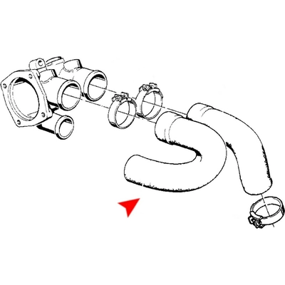 Upper Radiator Or Coolant Hose by URO - 11531266459 pa3