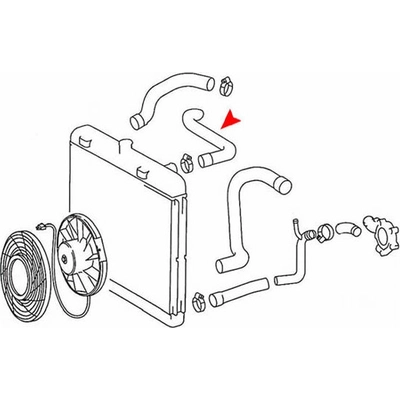 Upper Radiator Or Coolant Hose by URO - 1235010082 pa3