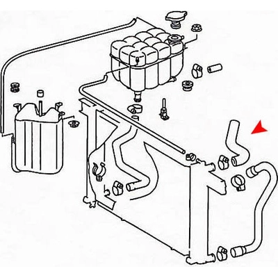 Tuyau de radiateur ou de refroidissement supérieur de URO - 1295010182 pa2