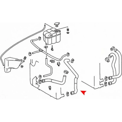 Upper Radiator Or Coolant Hose by URO - 1405000875 pa3