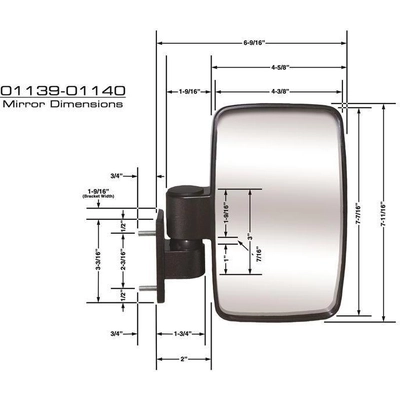 UTV Mirror by CIPA USA - 01140 pa2