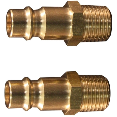V-Style 1/4" (M) NPT High Flow Quick Coupler Plug, 10 Pieces (Pack of 10) by MILTON INDUSTRIES INC - 760 pa2