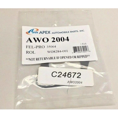 Water Outlet Gasket by APEX AUTOMOBILE PARTS - AWO2004 pa1