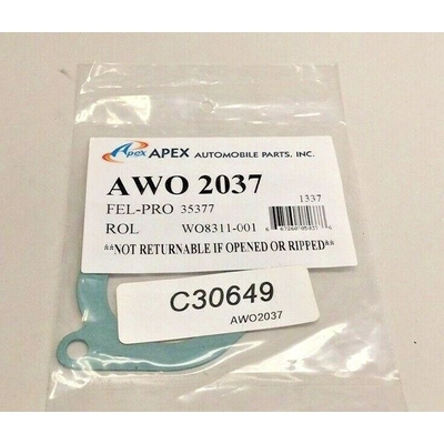 Water Outlet Gasket by APEX AUTOMOBILE PARTS - AWO2037 pa1