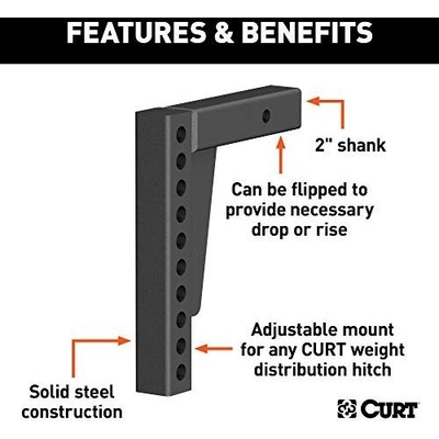 Weight Distribution Shank by CURT MANUFACTURING - 17123 pa12