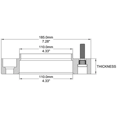 COYOTE WHEEL ACCESSORIES - 51505150HB110 - Wheel Adapter pa2