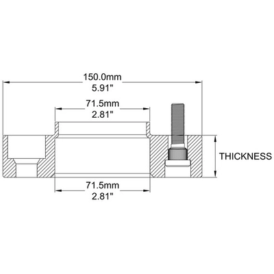 COYOTE WHEEL ACCESSORIES - 54505450HB - Wheel Adapter (Pack of 2) pa2