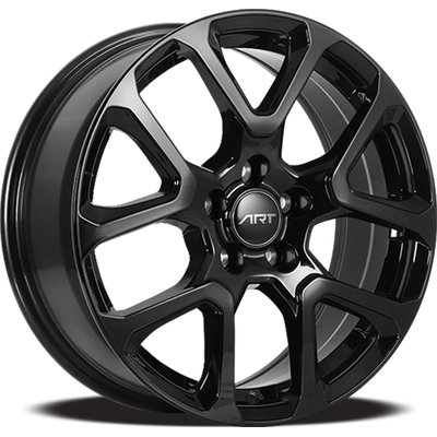 Gloss Black alloy by ART (17x7.0 40.0 mm) pa2