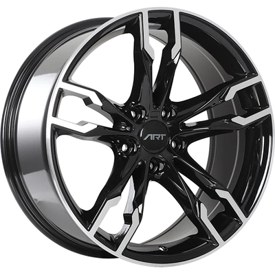 ART - R1651808 - REPLICA 165 Gloss Black With Machined Face Wheel (18x8.0 35.0mm) pa33