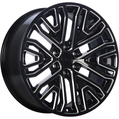 ART - R17622003B - REPLICA 176 Gloss Black With Milled Edge Wheel (22x9 28mm) pa31