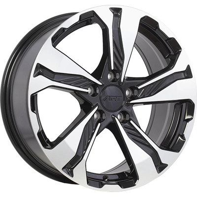 ART - R2981702A - REPLICA 298 Gloss Black - Machined Face Wheel (17x7.5 45mm) pa31