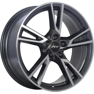 Dark Gunmetal - Machined Face alloy by ART (19x8.0 39.0 mm) pa1