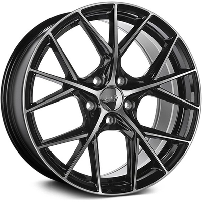 DAI WHEELS - DW1241506 - A-SPEC Gloss Black - Machined Face Wheel  (15x6.5 40mm) pa1