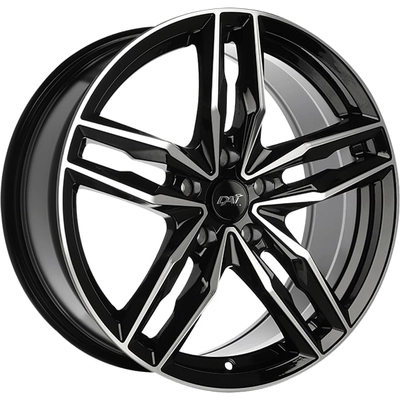 DAI WHEELS - DW1251501 - MODA Gloss Black - Machined Face Wheel  (15x6.5 40mm) pa1
